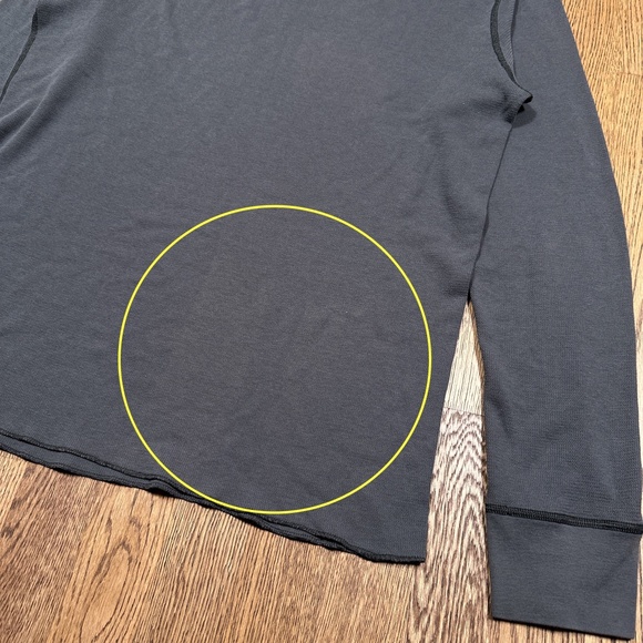 Vintage Y2K American Apparel Dexter Thermal Waffle Knit L/S T Shirt Mens 2XL - Picture 7 of 8